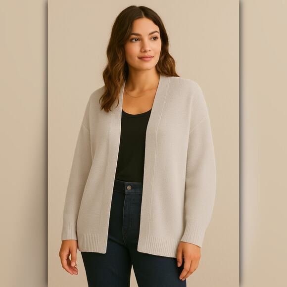 A214-B ✽ Lightweight Open-Front Knit Cardigan - Picture 1 of 4